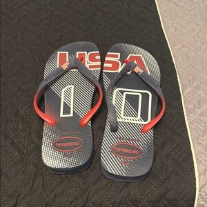 Havaianas Red and Blue USA Flip Flops
